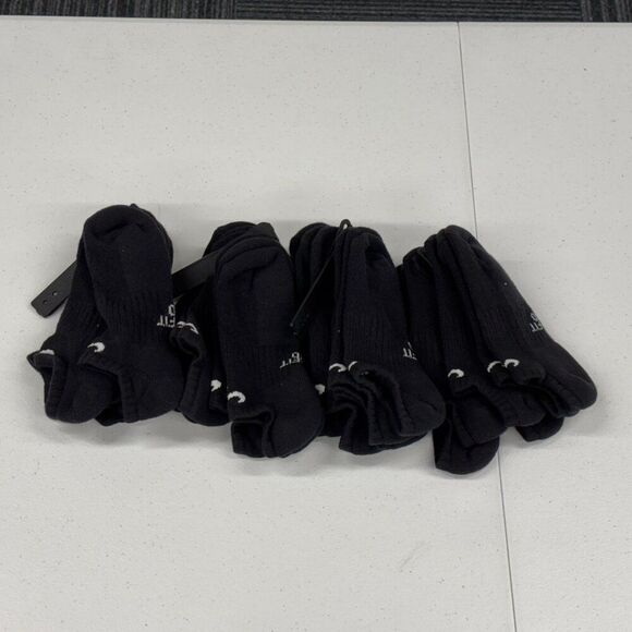 Nike Kid's No Show Black Medium Socks NEW 12 Pairs - Picture 1 of 1